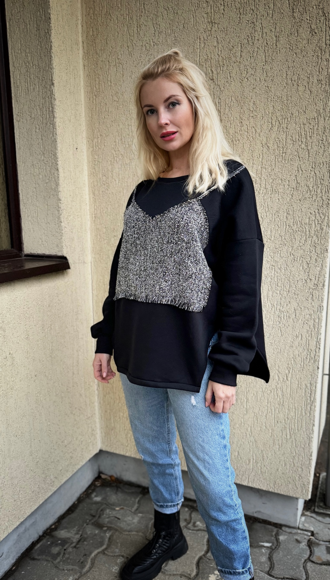 Džemperis "CropTop" Black