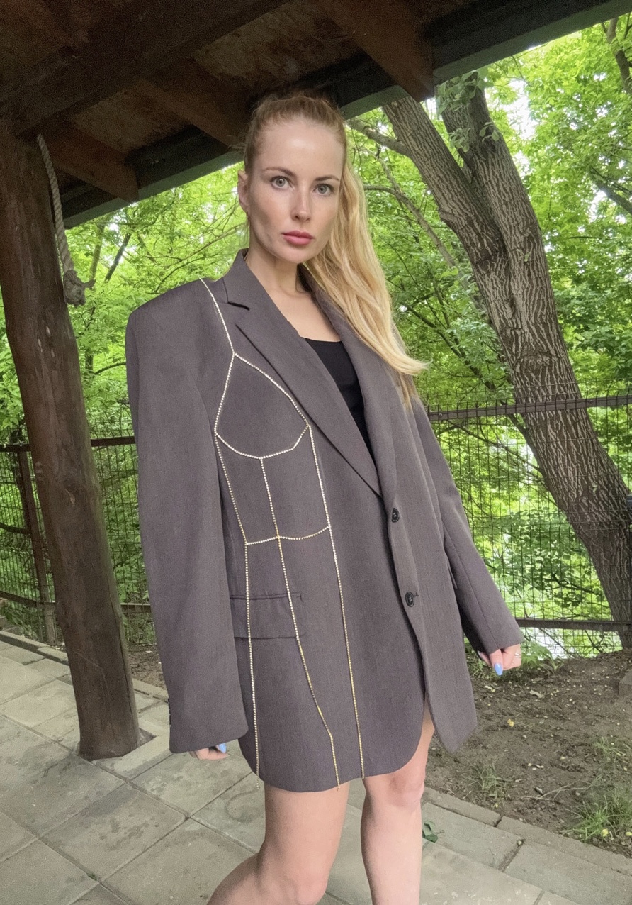Švarkas Brown Corset