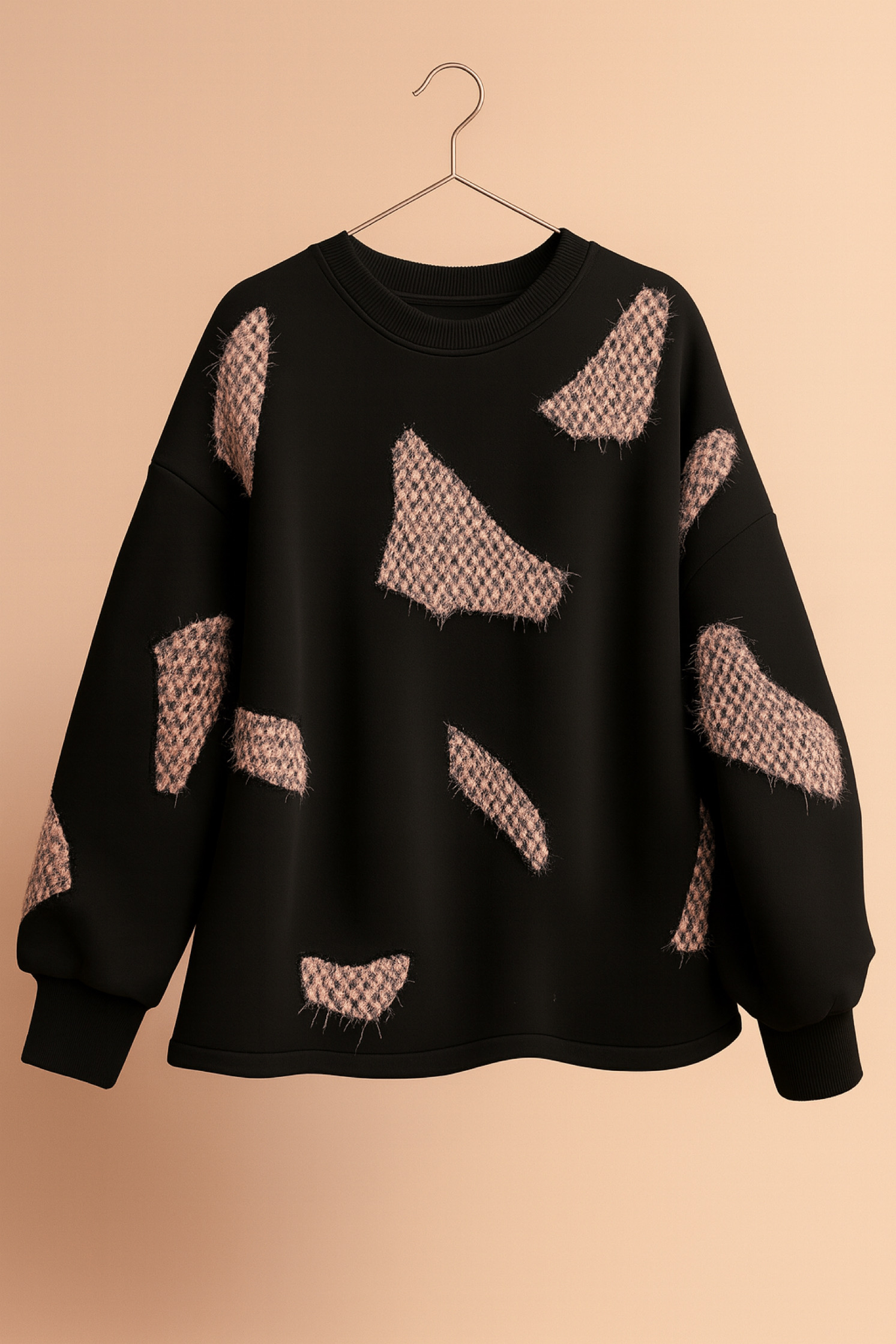 Džemperis Soft Pink Textures