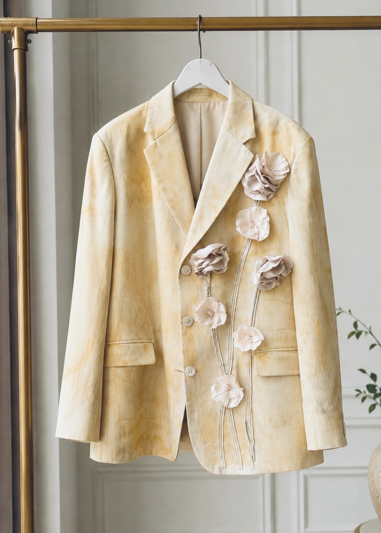 Švarkas Flowers Beige